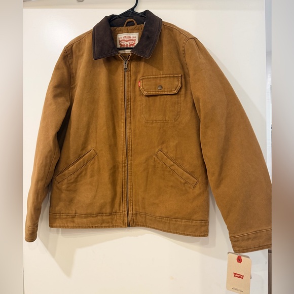 New Levi’s jacket Men's Cotton Canvas Zip-Front Utility Size M New with tag - Picture 6 of 14